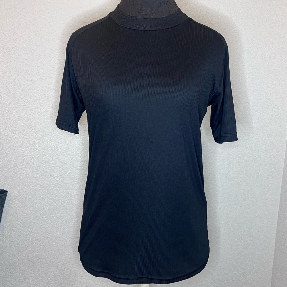 Decathalon Short Sleeve Mock Neck Cycling Running Tee Size Medium